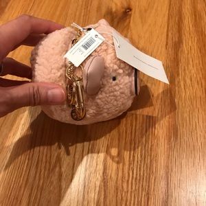 Accessories - NWT Tory Burch Sherpa Pig Pom Pom Key Fob Accessories - NWT Tory Burch Sherpa Pig Pom Pom Key Fob